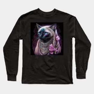 Illuminating Siamese Cat Long Sleeve T-Shirt